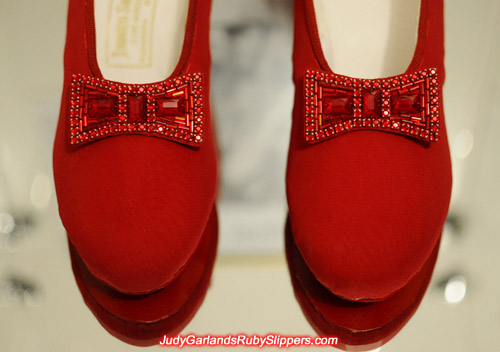 Bows looks perfect on Judy Garland's ruby slippers