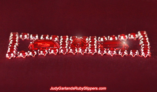 Centre jewels on the bow of Judy Garland's ruby slippers
