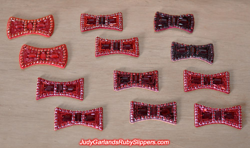 Collection of ruby slipper bows inspired by The Wizard of Oz