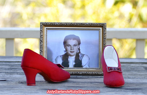 Custom-made ruby slipper base shoes