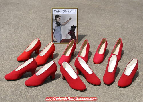 Custom made shoes in Judy Garland's size 5B