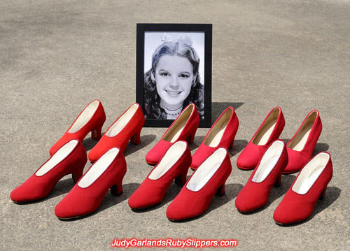 Custom made shoes in Judy Garland's size 5B