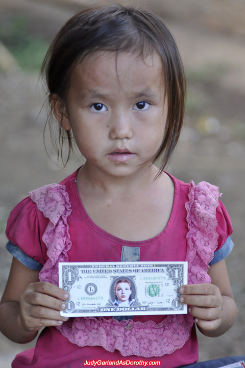 Donating Judy Garland's money to the children of Laos