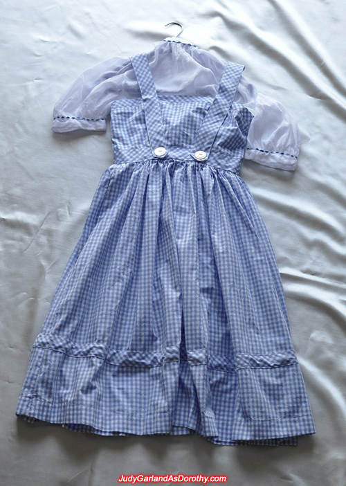 Exact recreation of the dress as worn by Judy Garland as Dorothy