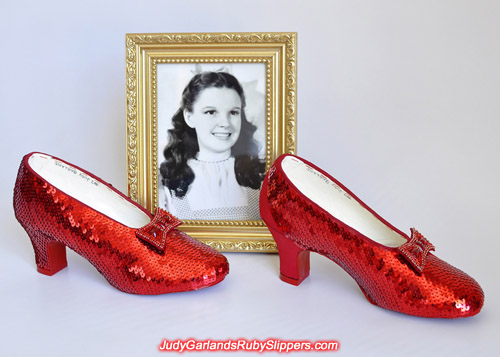 Exact replica of Judy Garland's ruby slipper is nearly finished