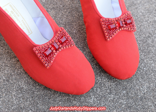 Exact replica pair of ruby slipper bows