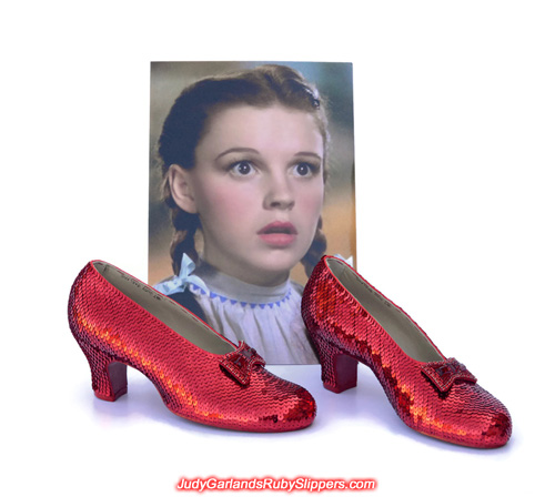 Extra photos of Judy Garland's ruby slippers