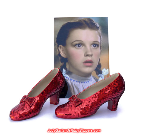 Extra photos of Judy Garland's ruby slippers