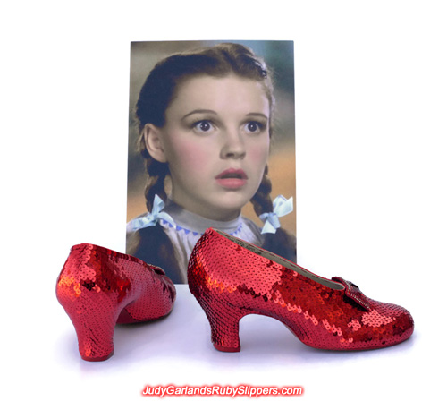 Extra photos of Judy Garland's ruby slippers