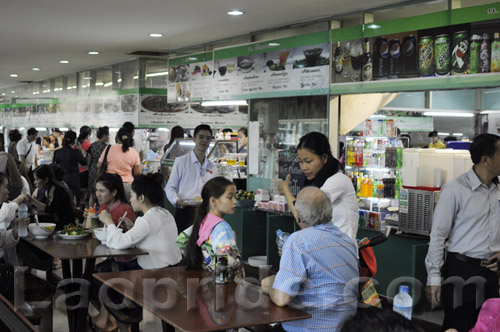 Food court in the Morning Market