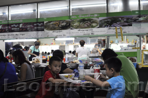 Food court in the Morning Market