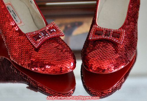 Gorgeous pair of Judy Garland's ruby slippers