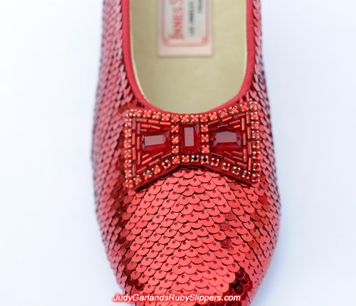 High quality hand-sewn pair of ruby slippers