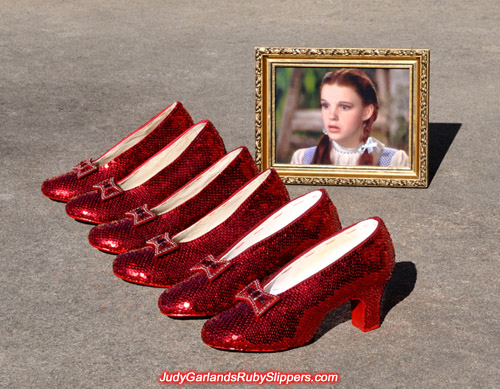 High quality, hand-sewn ruby slippers