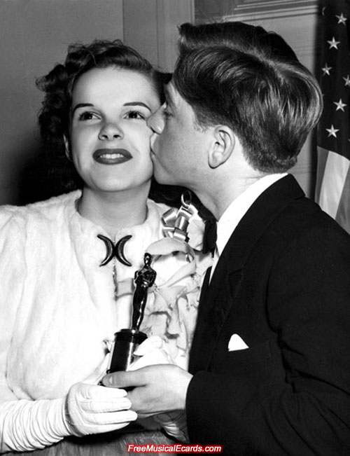Judy Garland and Mickey Rooney at the 12th Academy Awards