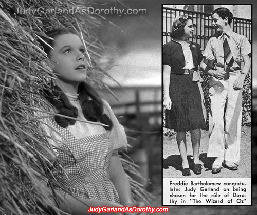 Judy Garland is congratulated for being picked to play Dorothy