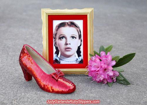 Judy Garland's ruby slippers at the halfway point