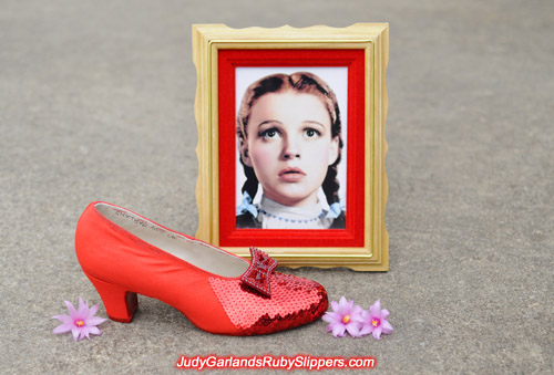 Judy Garland's ruby slippers in the early stage