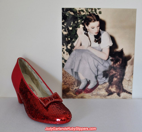 Judy Garland's ruby slippers is looking hot