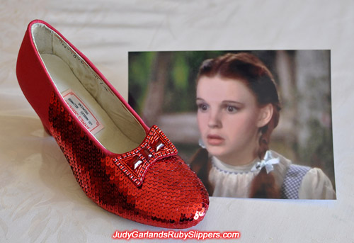 Judy Garland's ruby slippers is looking hot