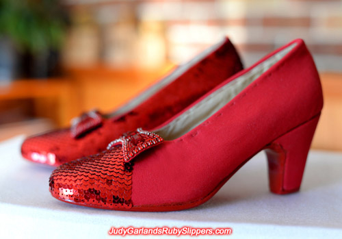 Judy Garland's ruby slippers is nearing completion and looks stunning