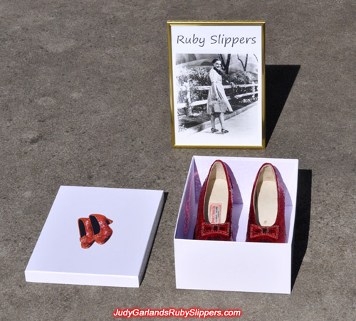 Judy Garland's ruby slippers is ready for shipping