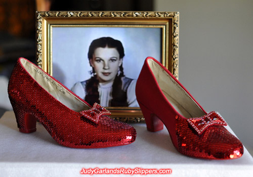 Judy Garland's ruby slippers is starting to take shape