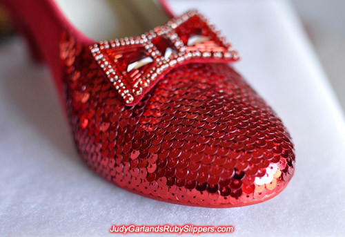 Judy Garland's ruby slippers is starting to take shape