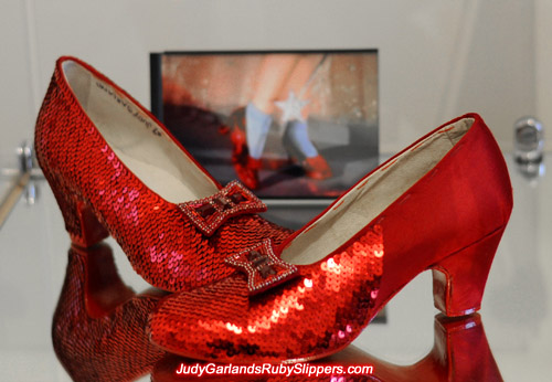 Judy Garland's ruby slippers is taking shape