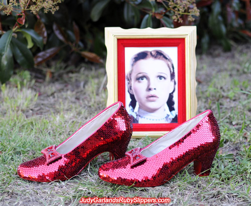 Judy Garland's size 5B ruby slippers is finished!