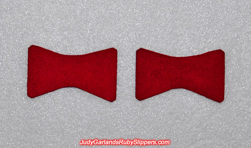 Leather to make the bows for Judy Garland's ruby slippers