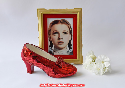 Lots of hard work to get this far with Judy Garland's ruby slippers