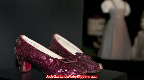 Original ruby slippers worn by Judy Garland as Dorothy