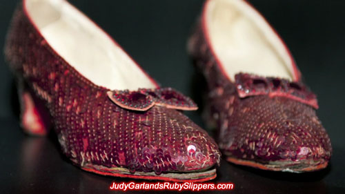 Original ruby slippers worn by Judy Garland as Dorothy