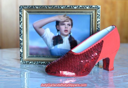 Project with this pair of ruby slippers is nearing completion