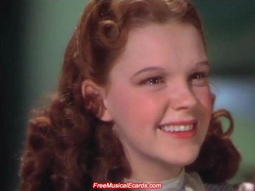 Rare close-up shot of Judy Garland as Dorothy