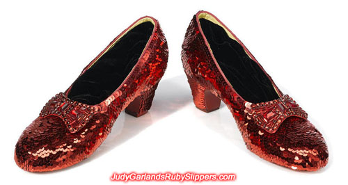 Replica ruby slippers from Western Costume Company