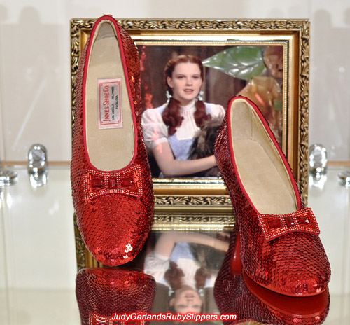 Spectacular hand-sewn ruby slippers