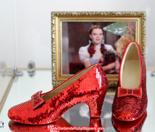 Spectacular hand-sewn ruby slippers
