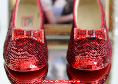 Spectacular hand-sewn ruby slippers