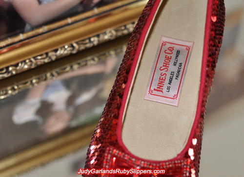 Spectacular hand-sewn ruby slippers