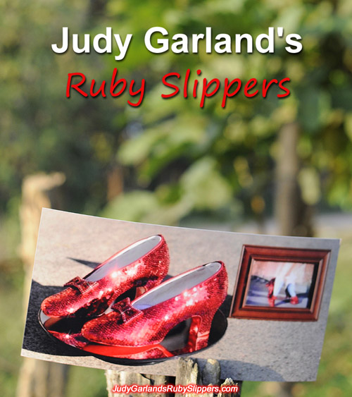Stunning pair of Judy Garland's ruby slippers