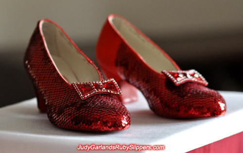 The attention to detail is just phenomenal with Judy Garland's ruby slippers