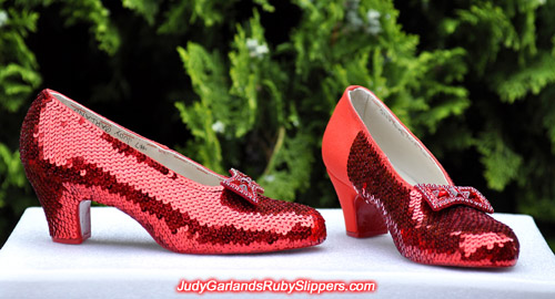 The attention to detail is just phenomenal with Judy Garland's ruby slippers