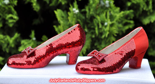 The attention to detail is just phenomenal with Judy Garland's ruby slippers