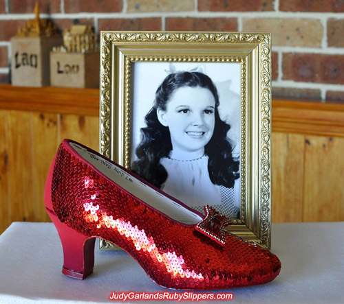 The progress of Judy Garland's ruby slippers