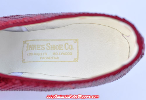 The right shoe features a gold stamped Innes Shoe Company label