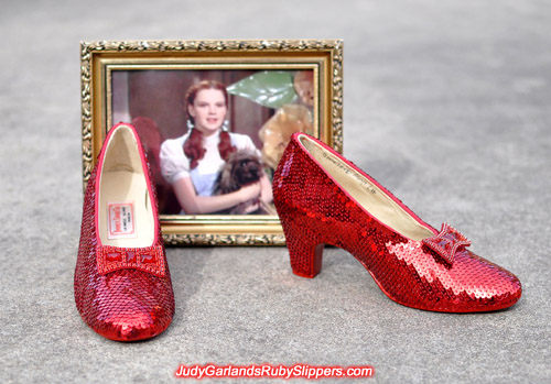 The ruby slippers accompanied by the Minnesotan beauty