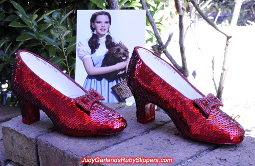 The ruby slippers created by one of the world's top ruby slipper makers