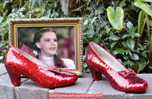 The ruby slippers is as beautiful as Judy Garland